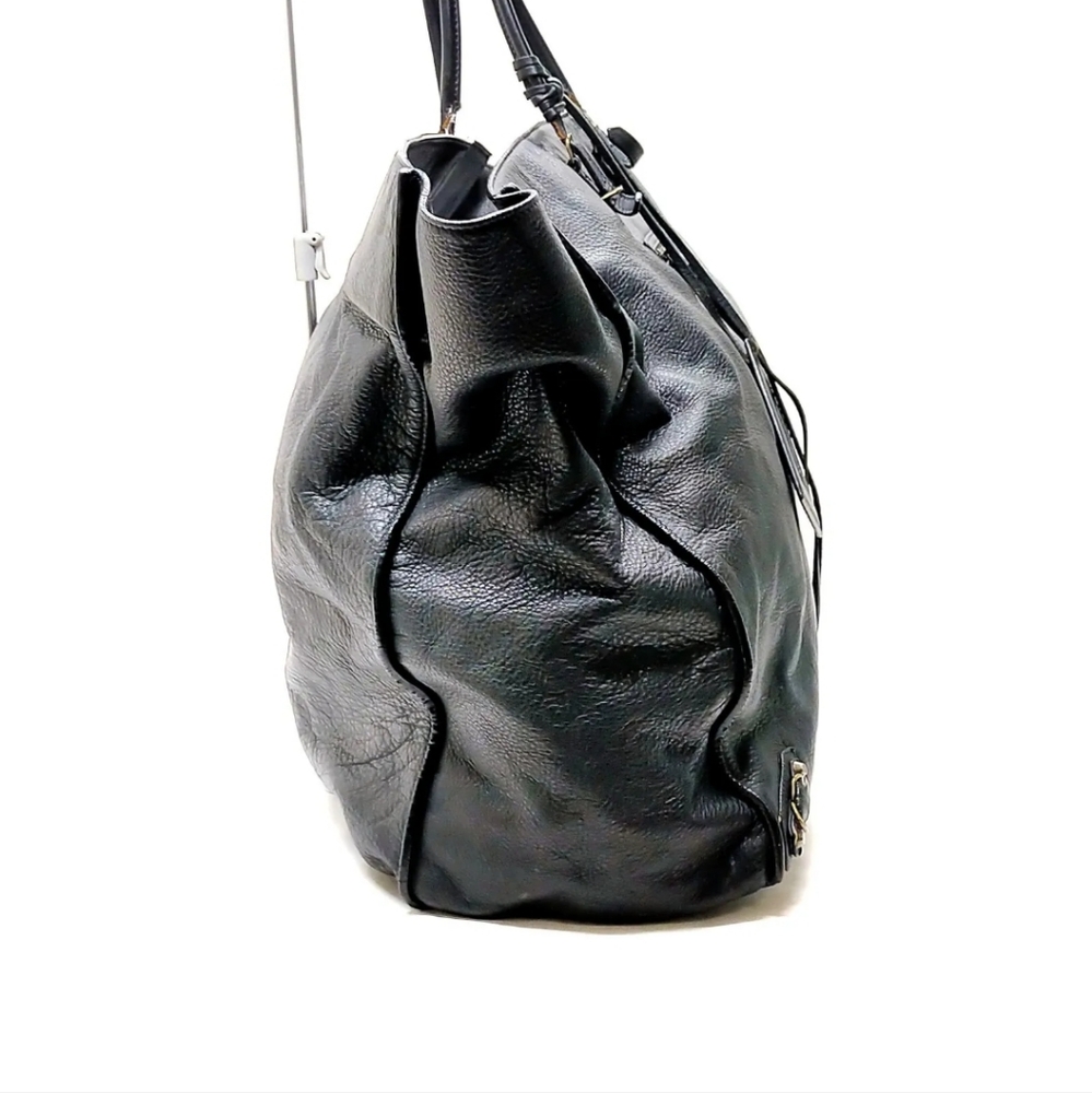 Balenciaga Tote Bag The Paper Black Leather - Picture 2 of 8